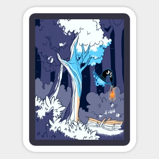 Wisp with Lantern Sticker